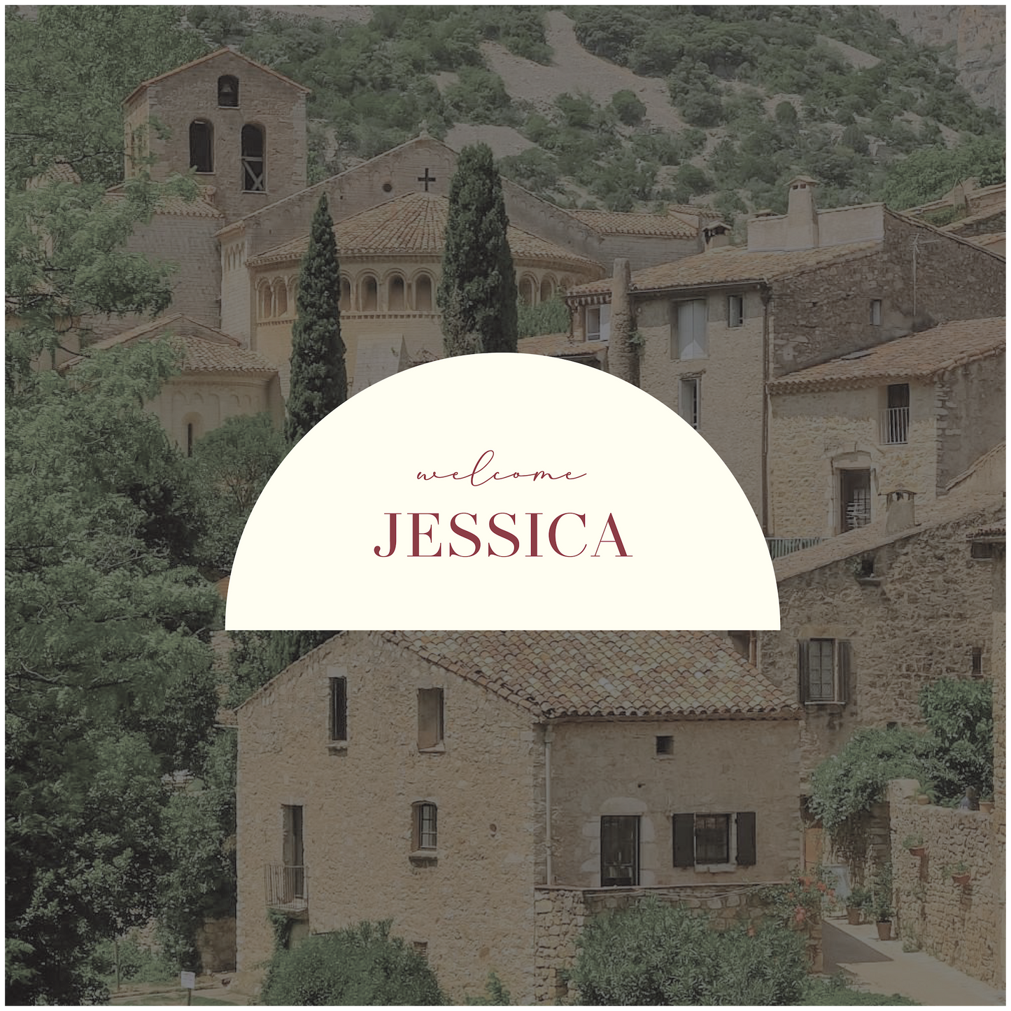 Montpellier Place card