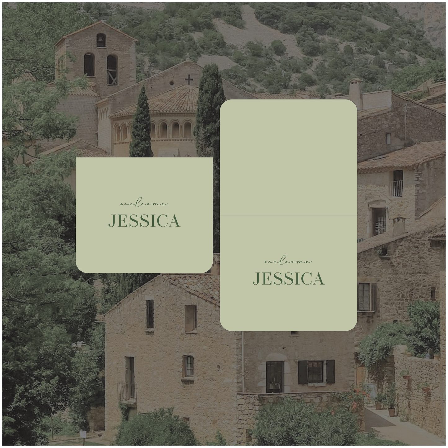 Montpellier Place card