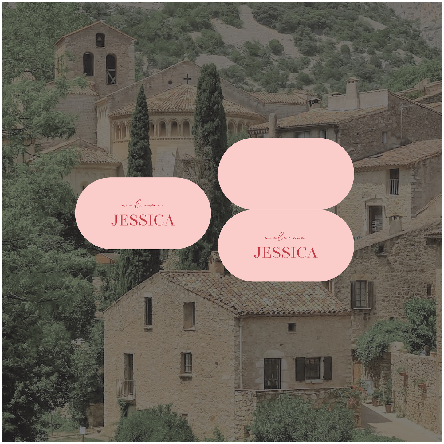 Montpellier Place card