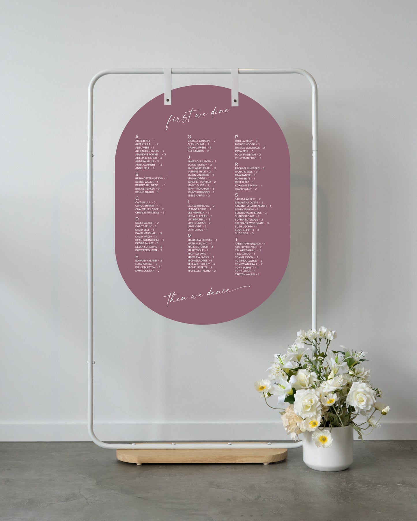 Rotorua Seating Chart