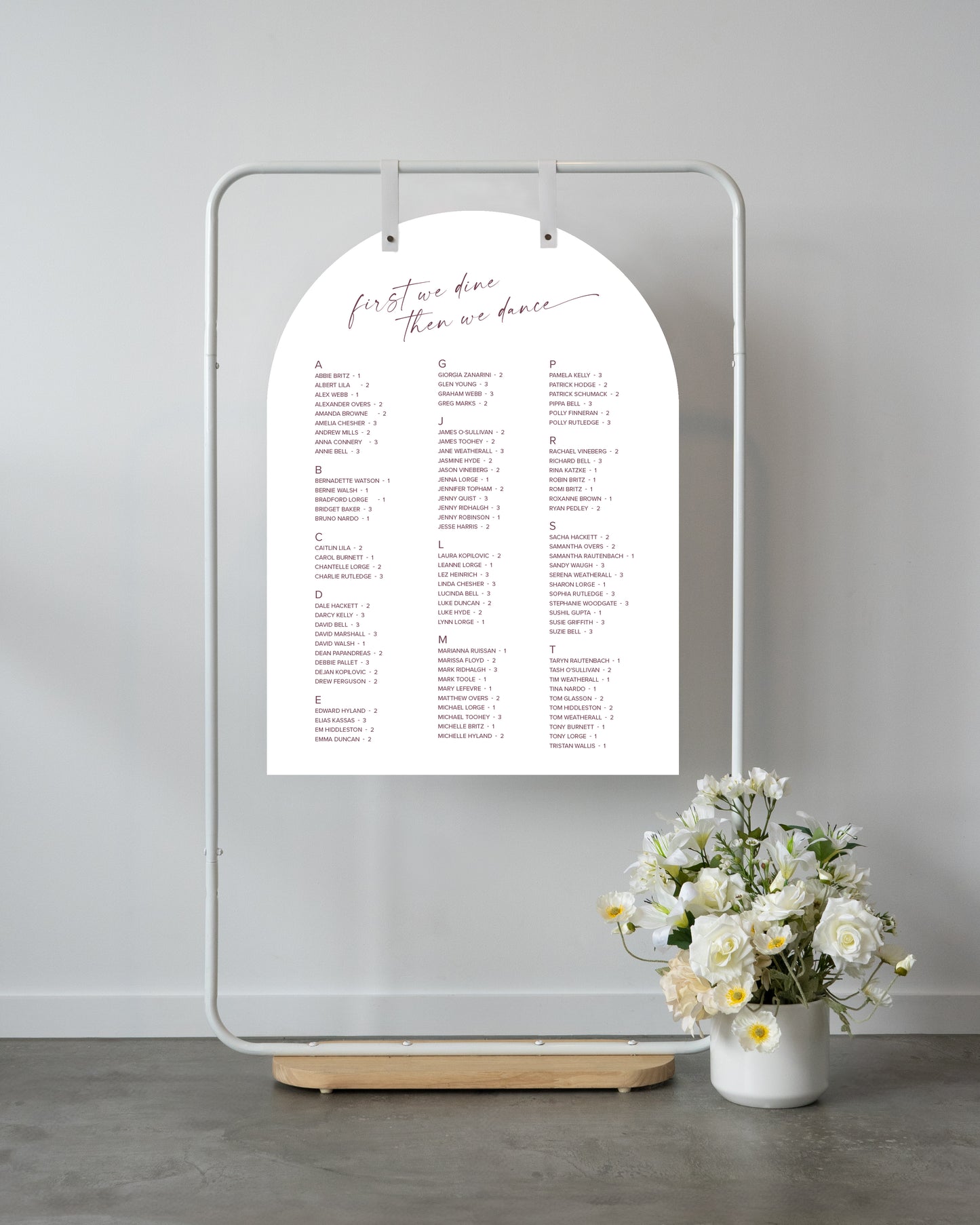 Rotorua Seating Chart