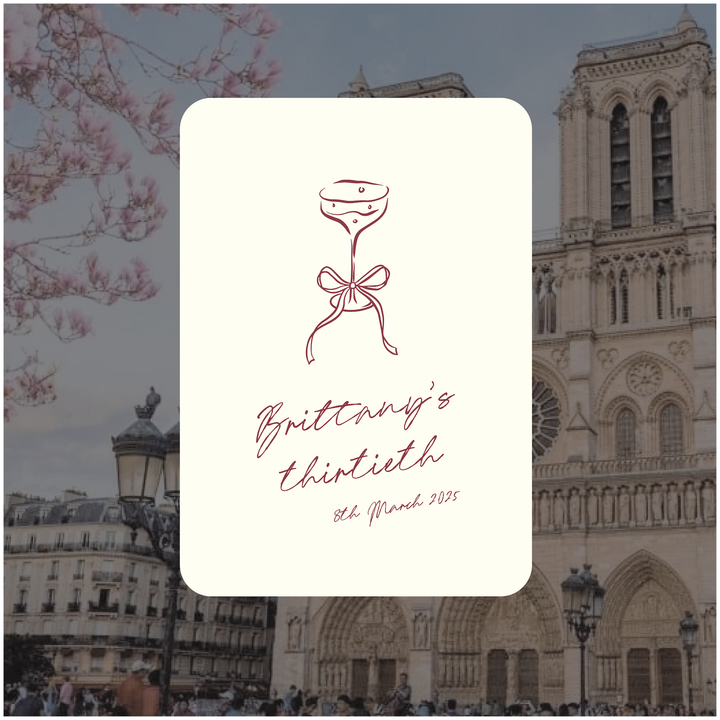 Notre Dame Event Welcome Sign