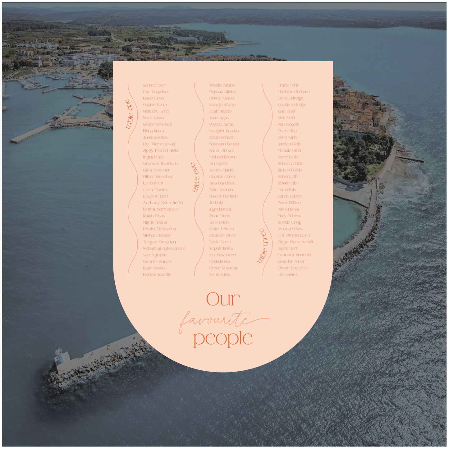 Novigrad Seating Chart