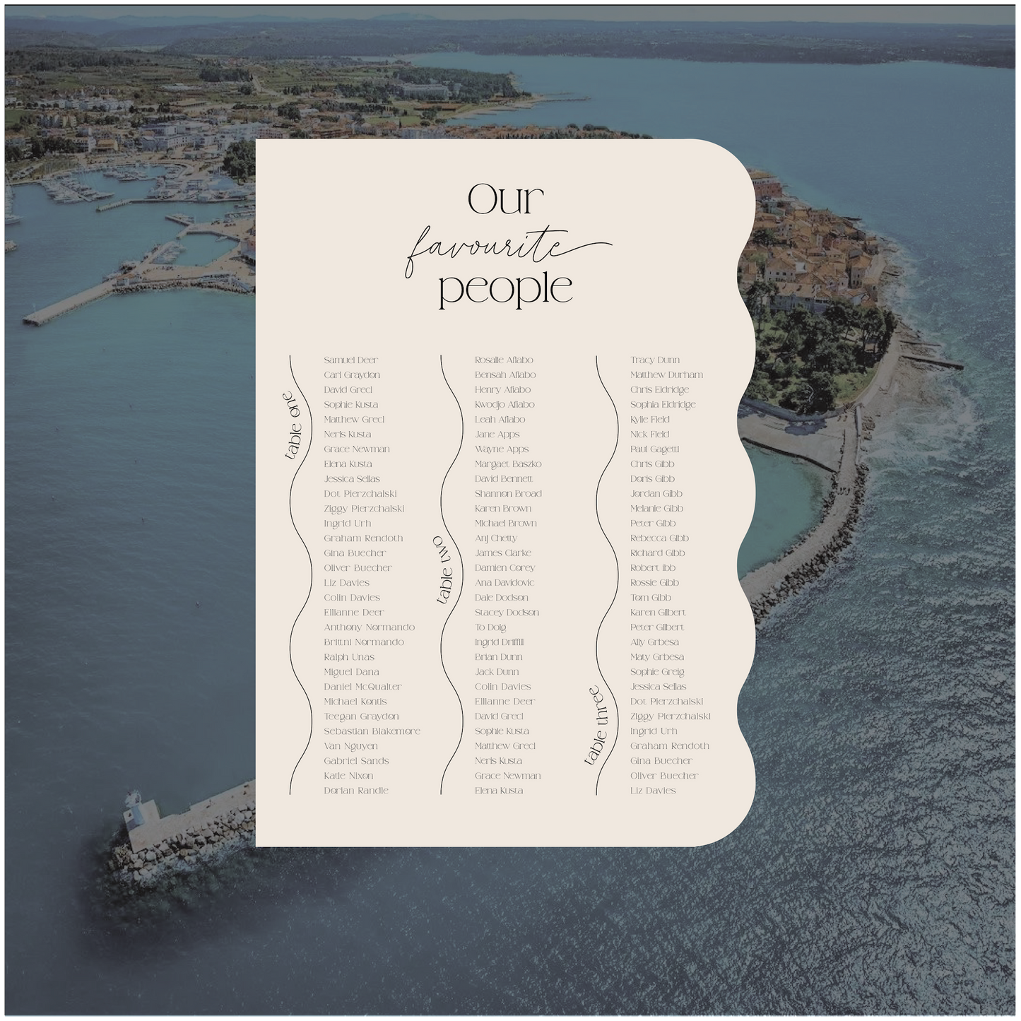 Novigrad Seating Chart