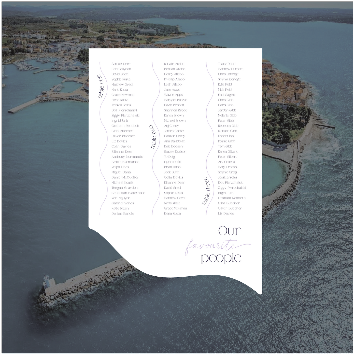 Novigrad Seating Chart