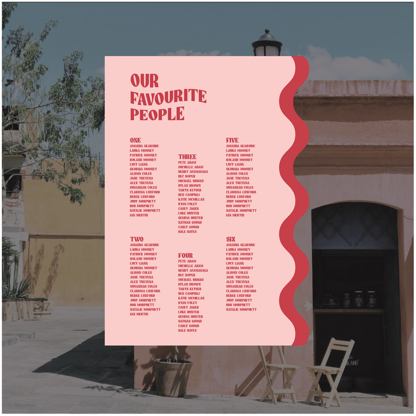 Oaxaca Seating Chart