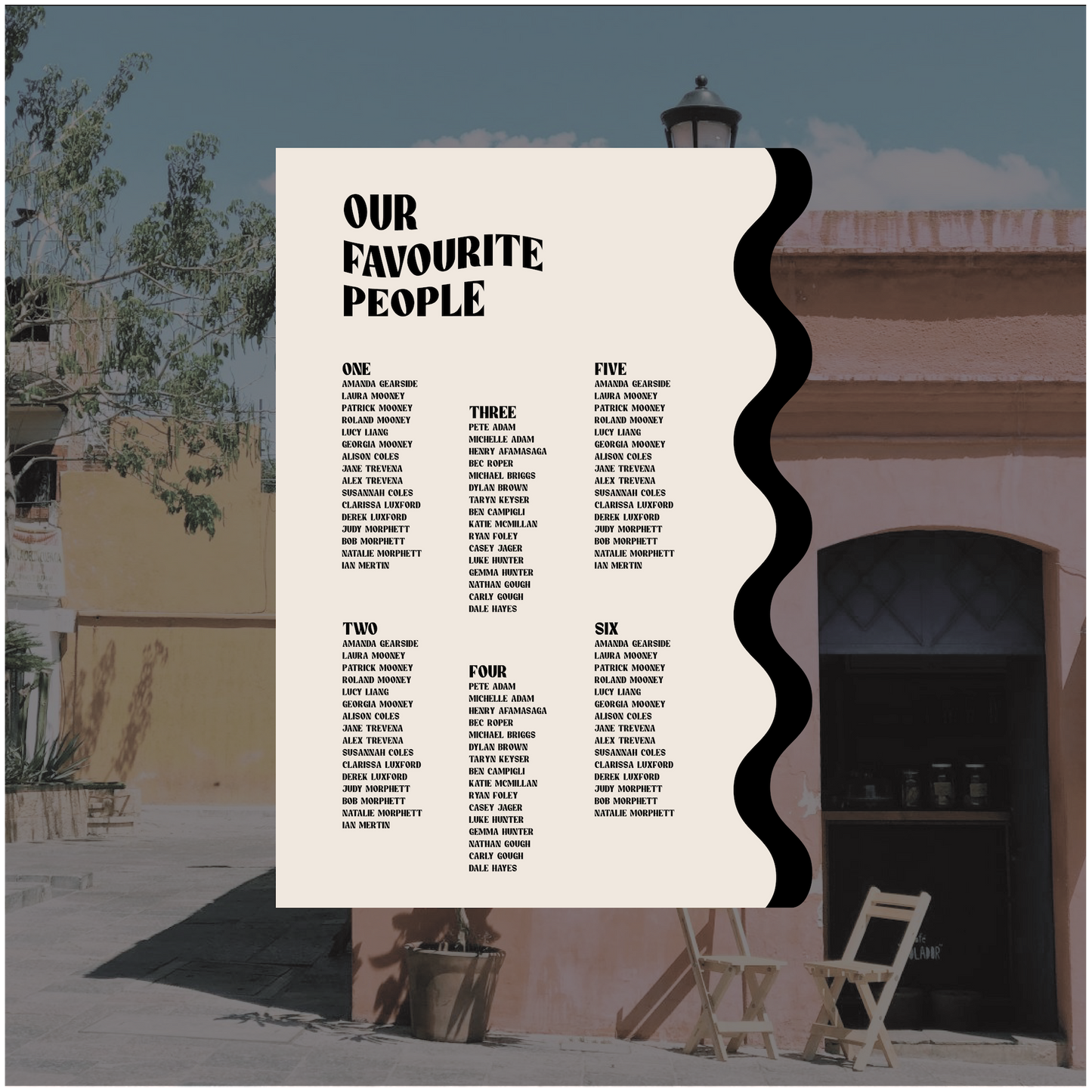 Oaxaca Seating Chart