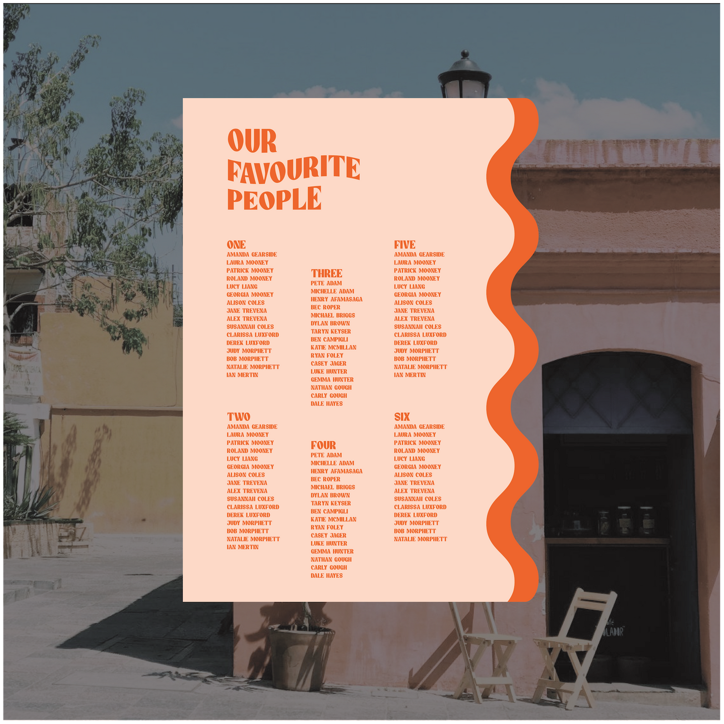 Oaxaca Seating Chart