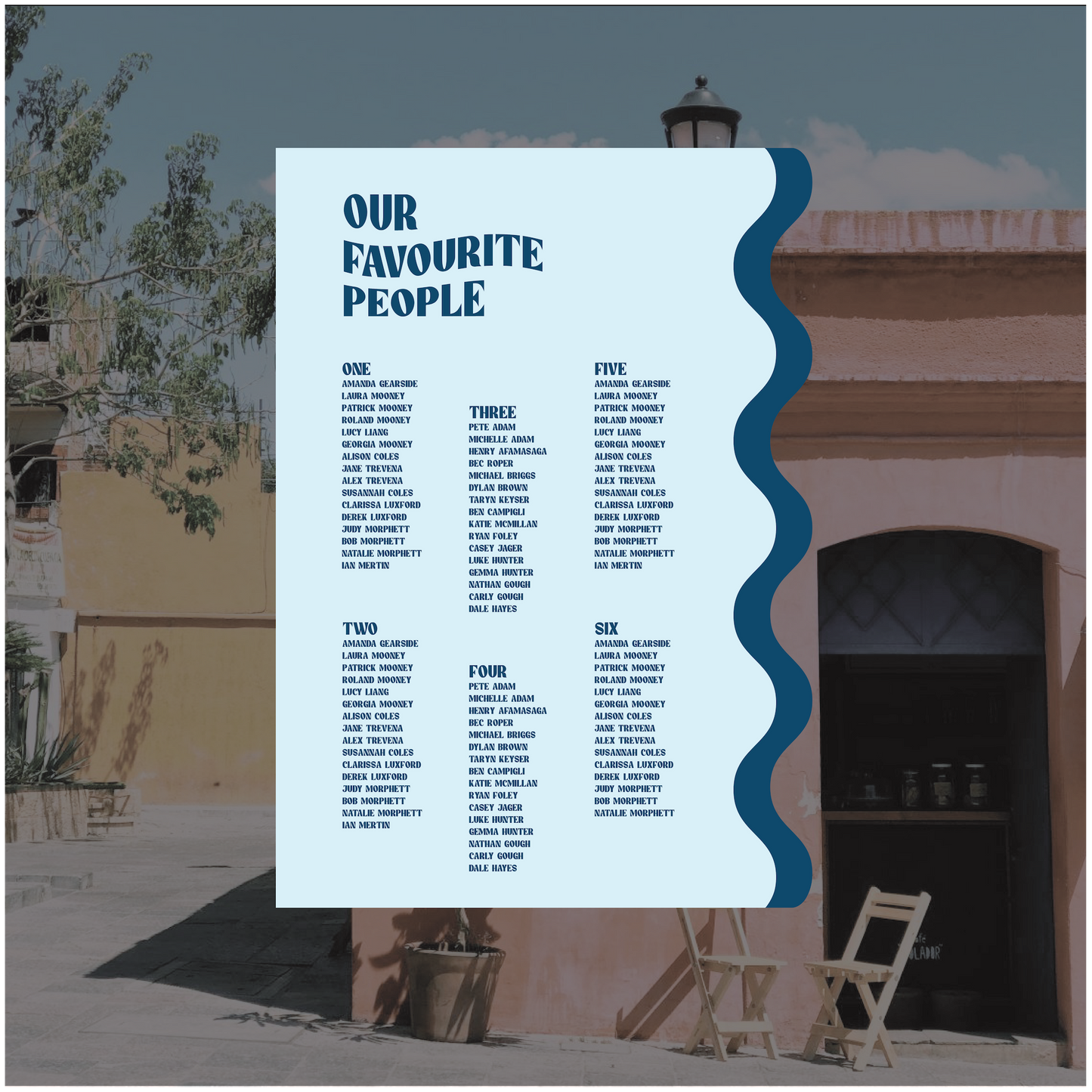 Oaxaca Seating Chart