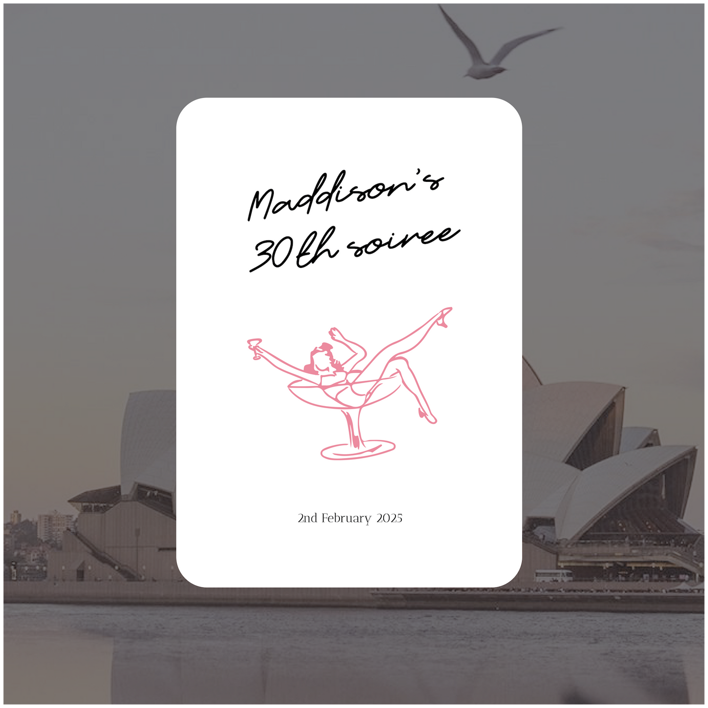 Opera House Event Welcome Sign