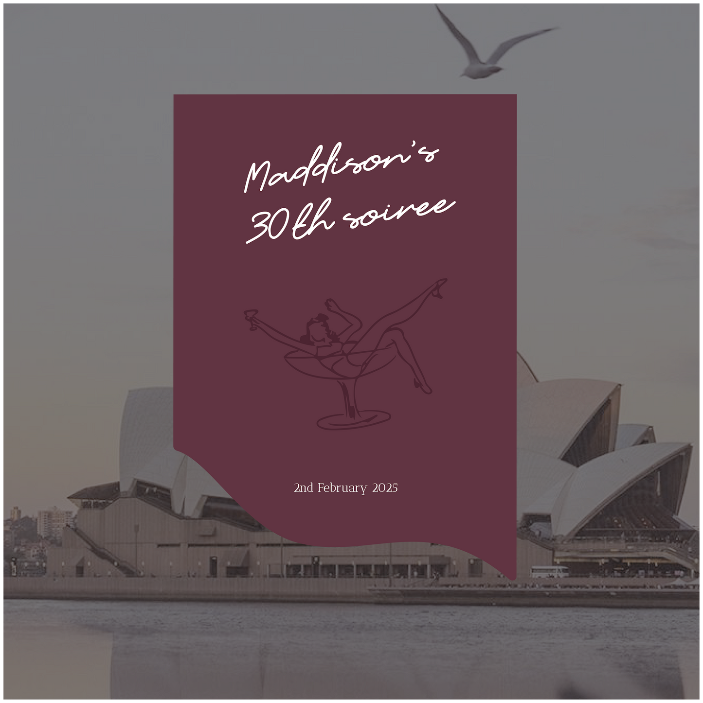 Opera House Event Welcome Sign