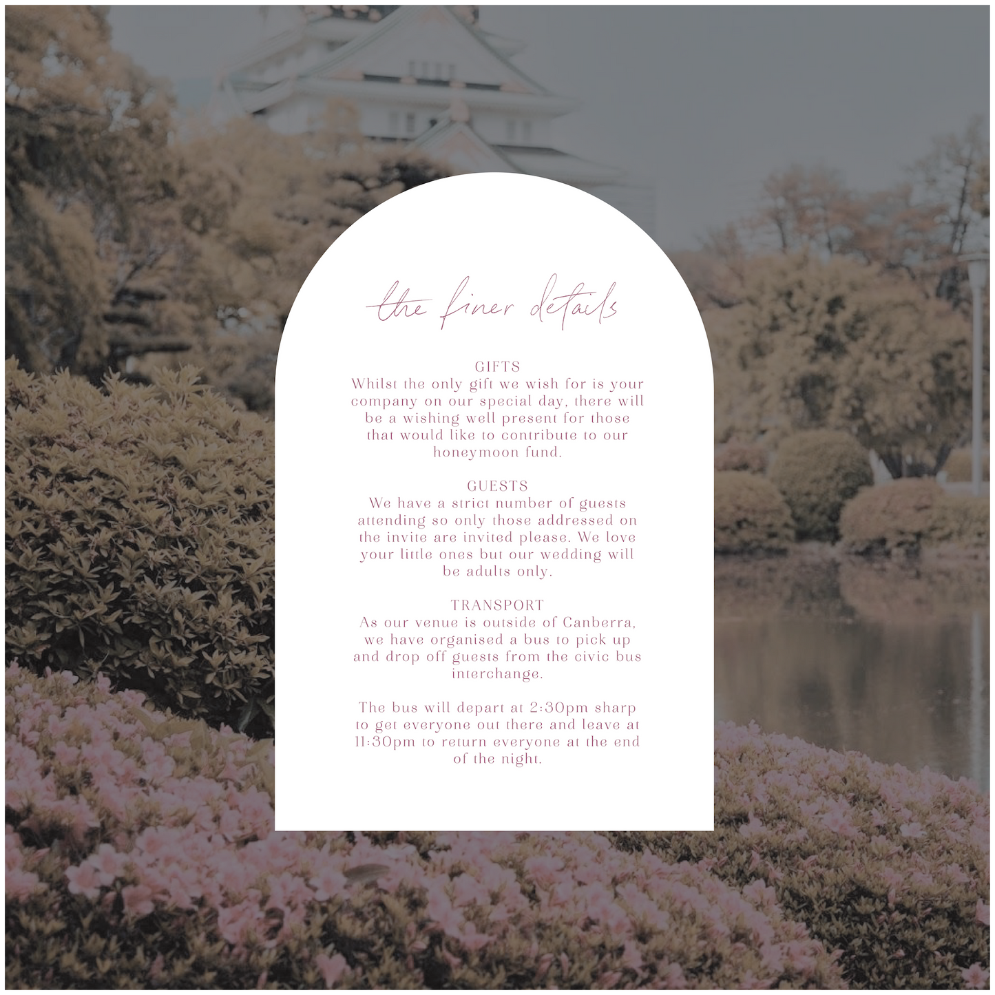 Osaka Single Invitation