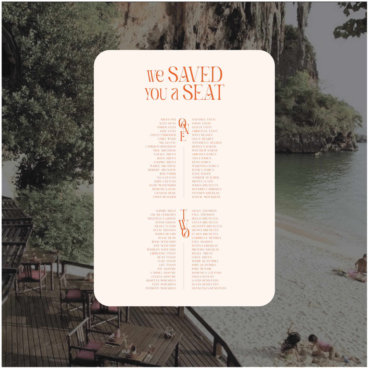 Pattaya Seating Chart