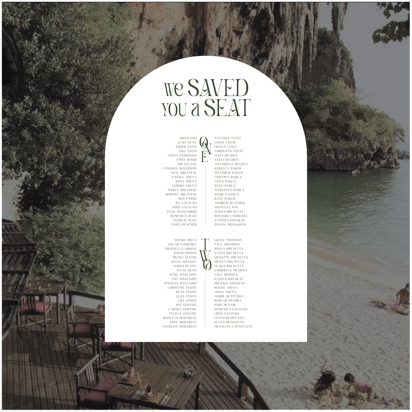 Pattaya Seating Chart