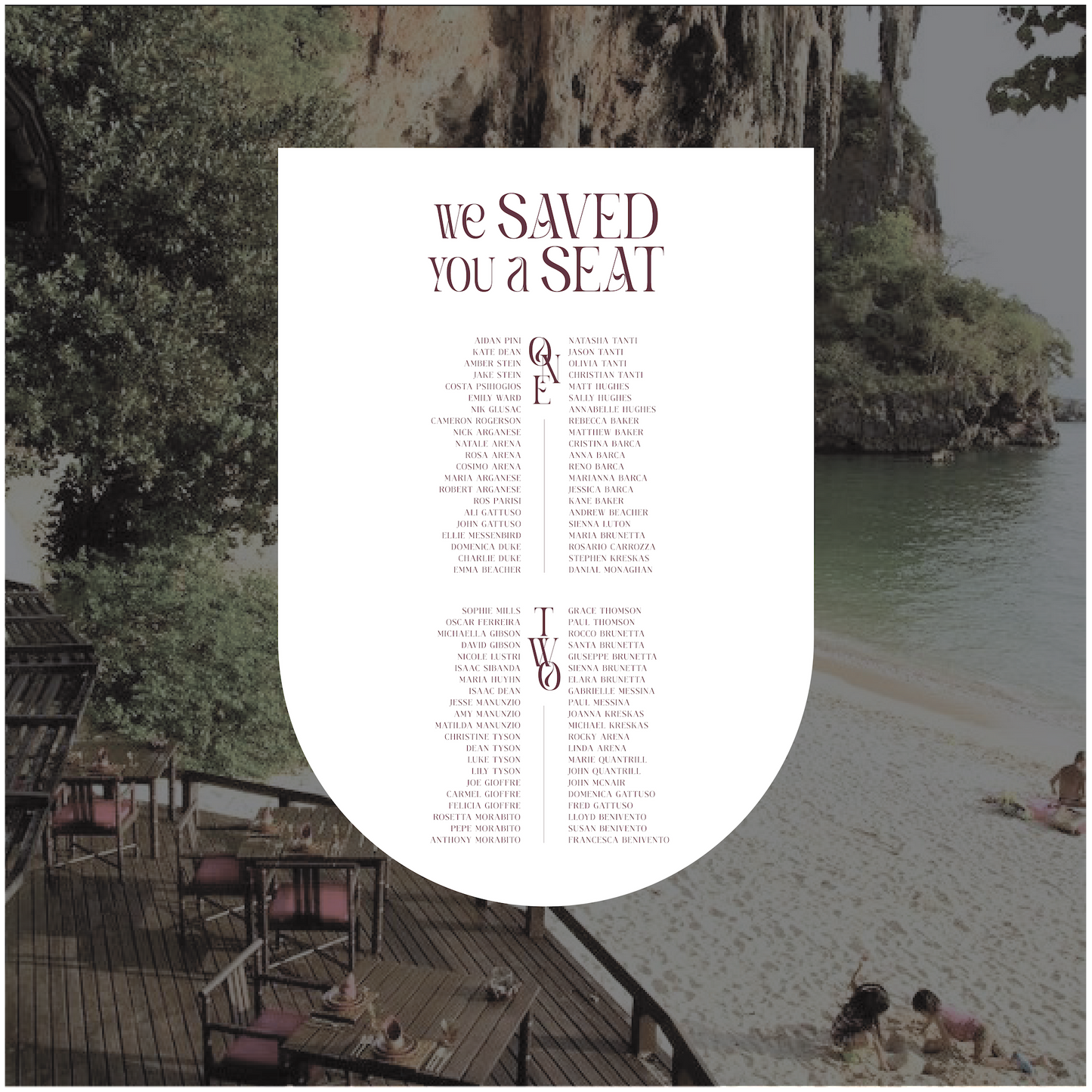 Pattaya Seating Chart