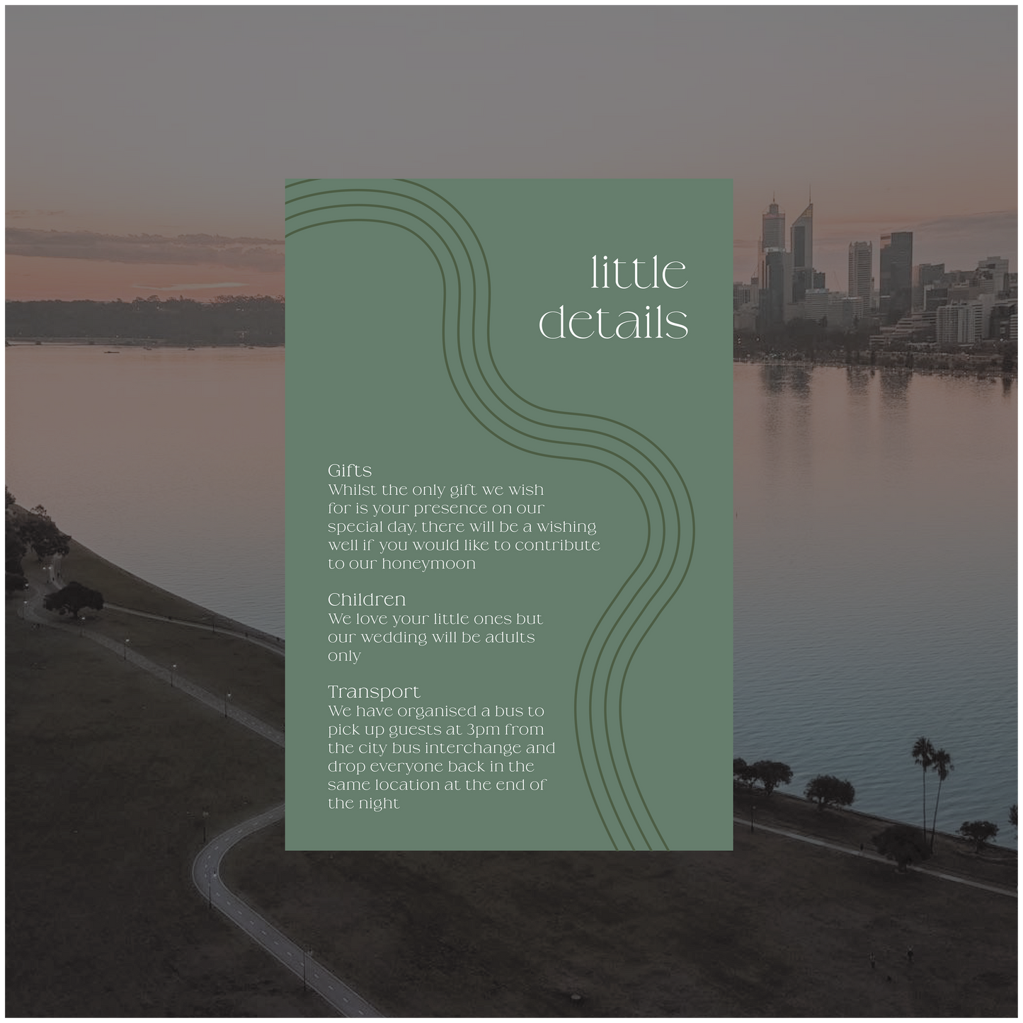 Perth Single Invitation