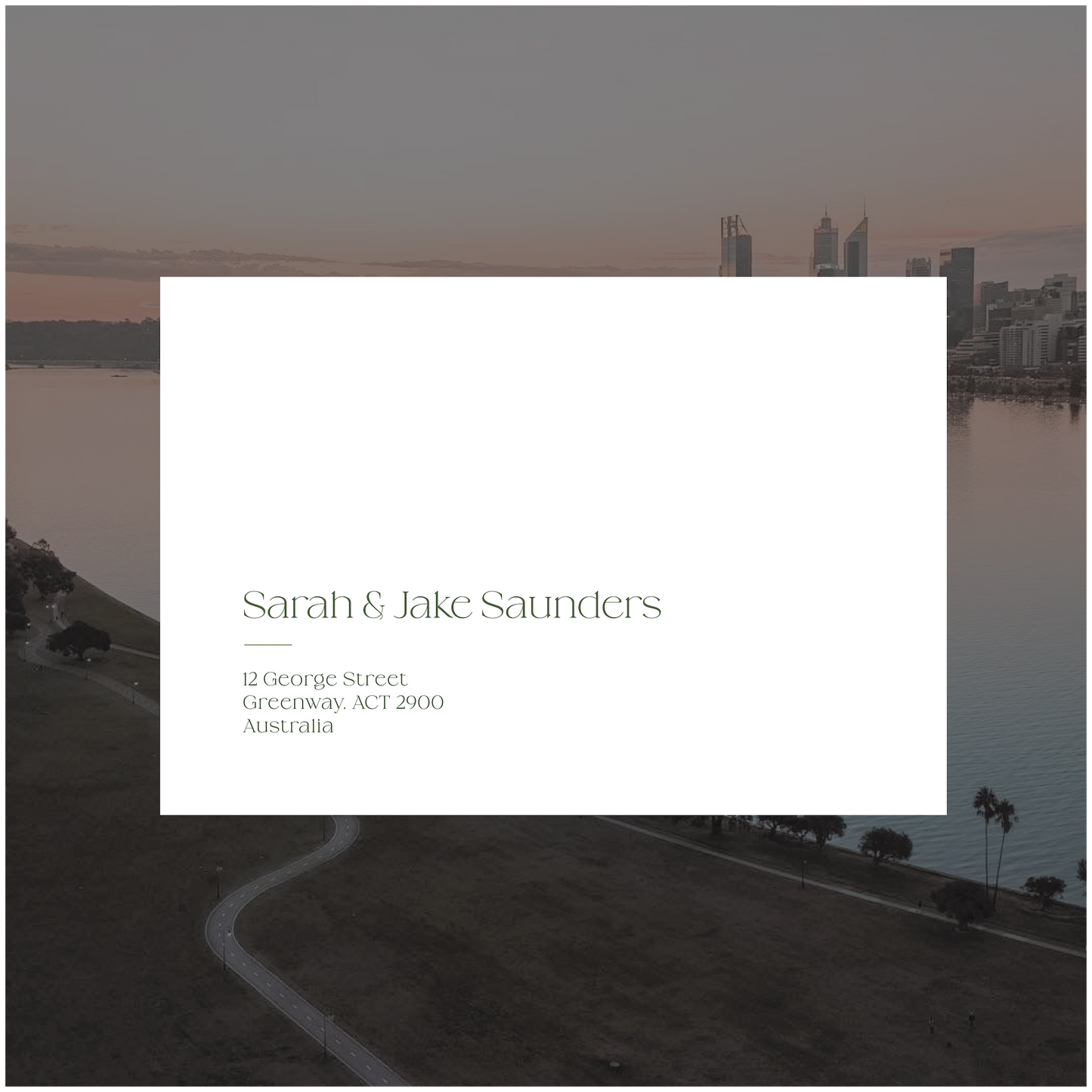 Perth Single Invitation