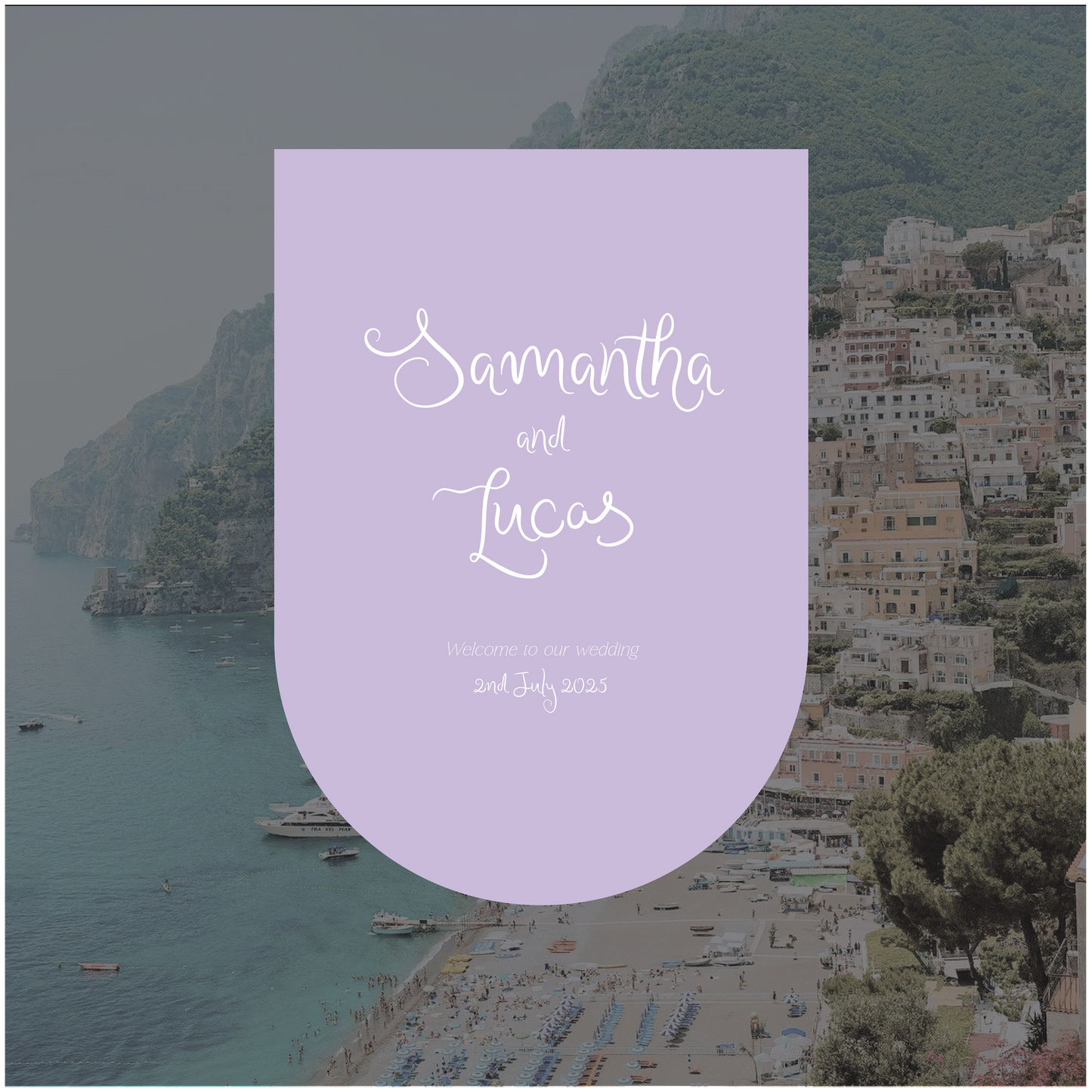 Positano Welcome Sign