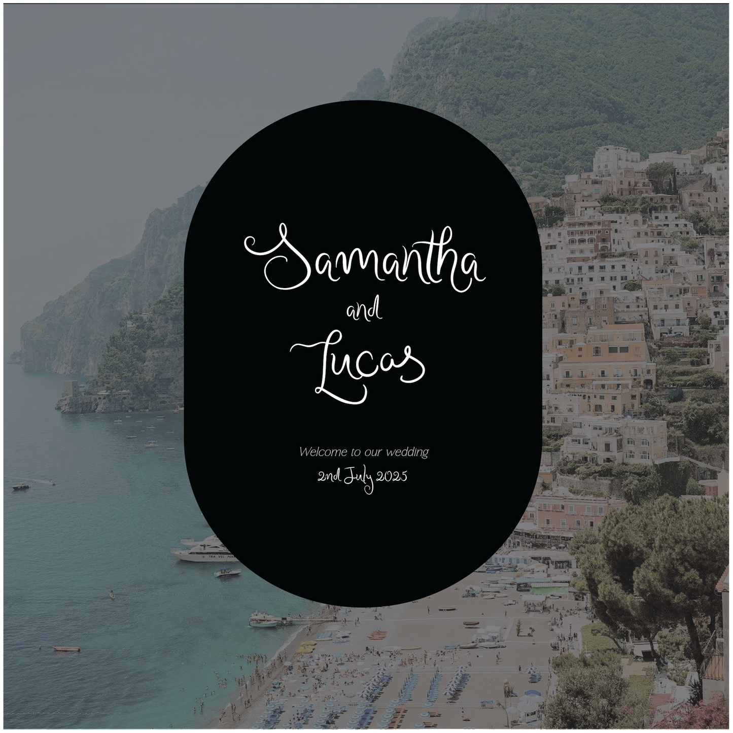 Positano Welcome Sign