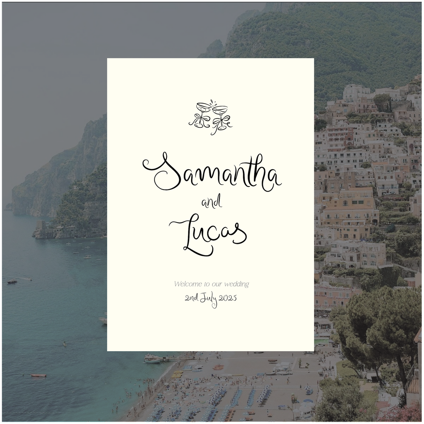 Positano Welcome Sign