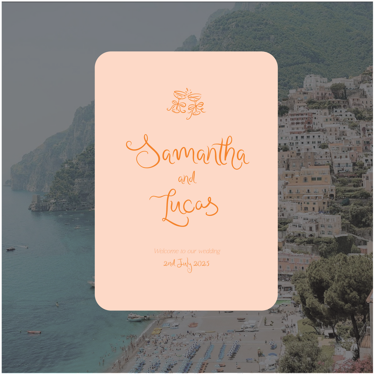 Positano Welcome Sign