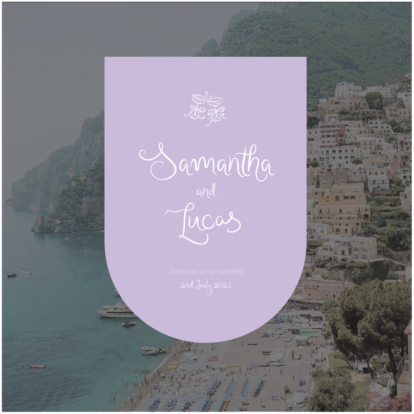 Positano Welcome Sign