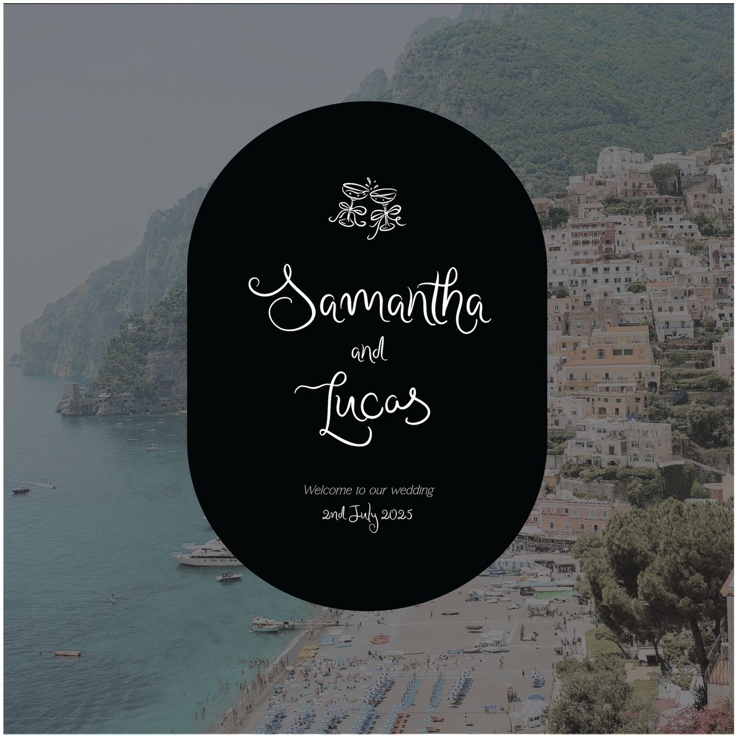 Positano Welcome Sign