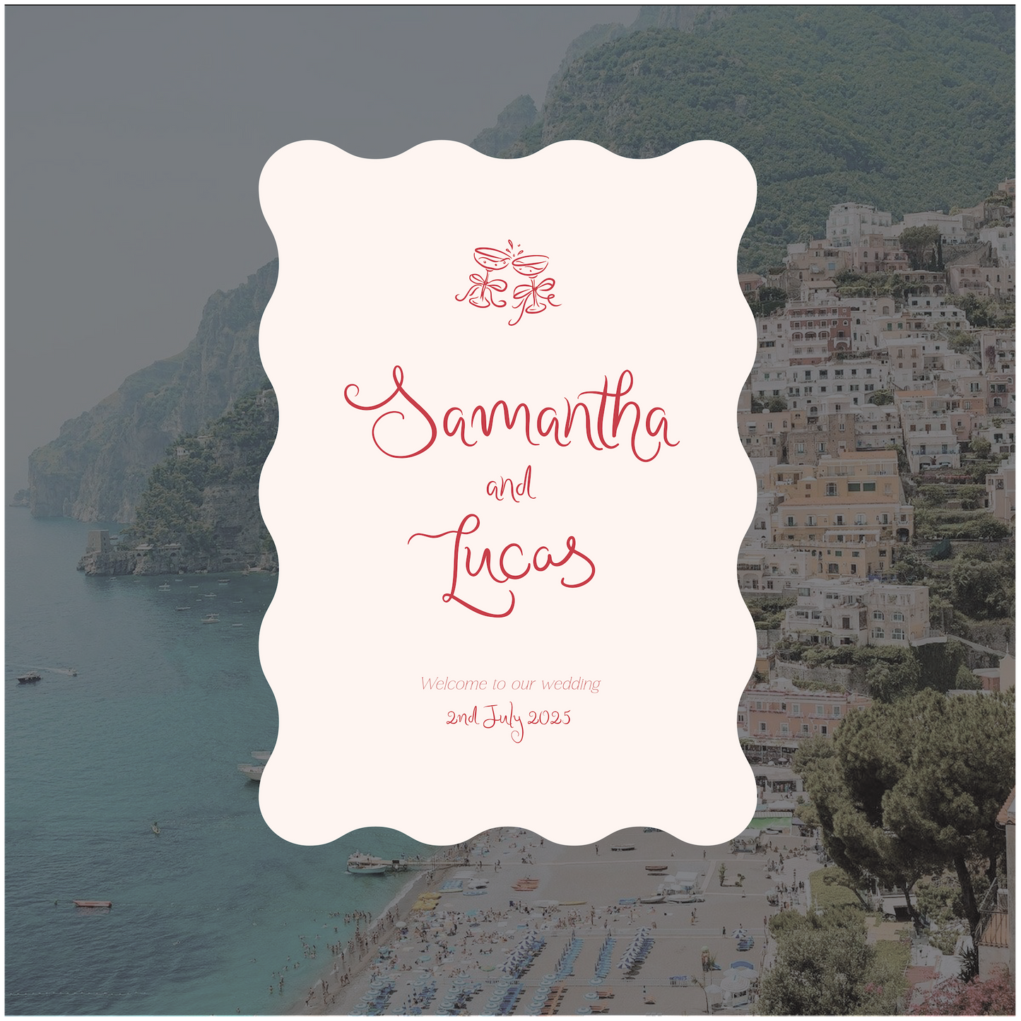 Positano Welcome Sign