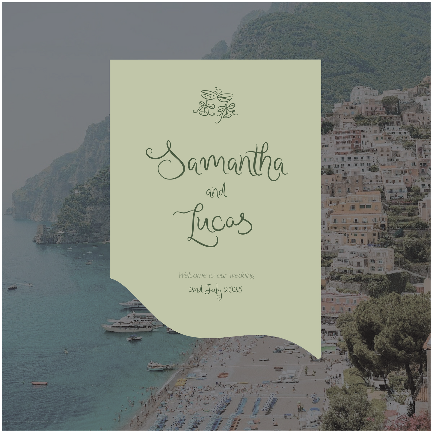 Positano Welcome Sign