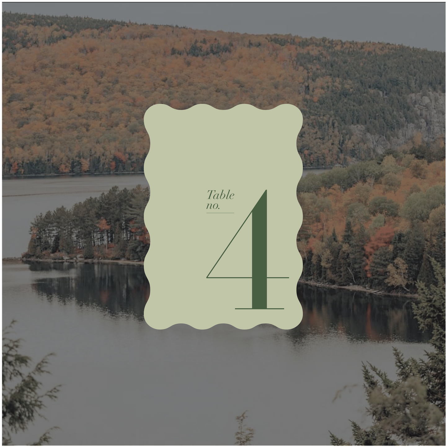 Quebec Table Number