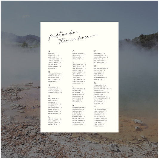 Rotorua Seating Chart