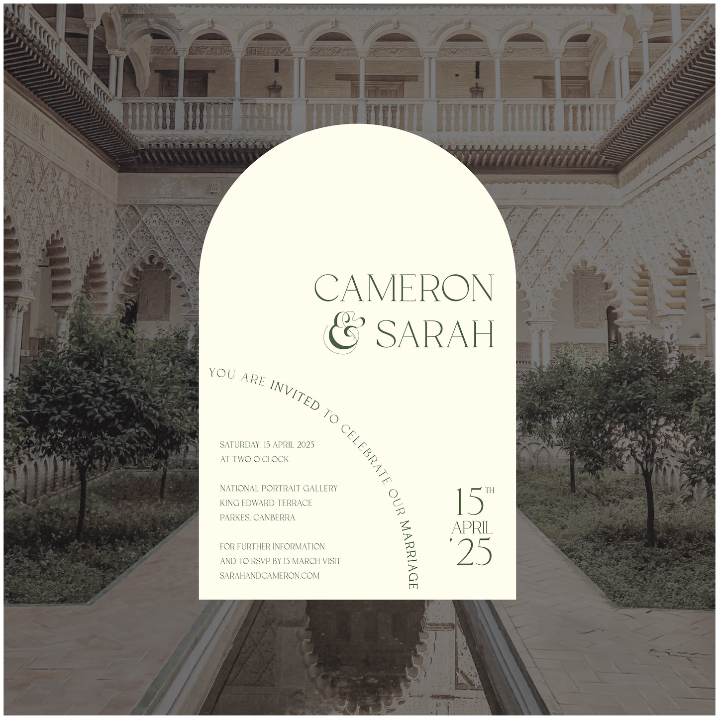 Seville Single Invitation