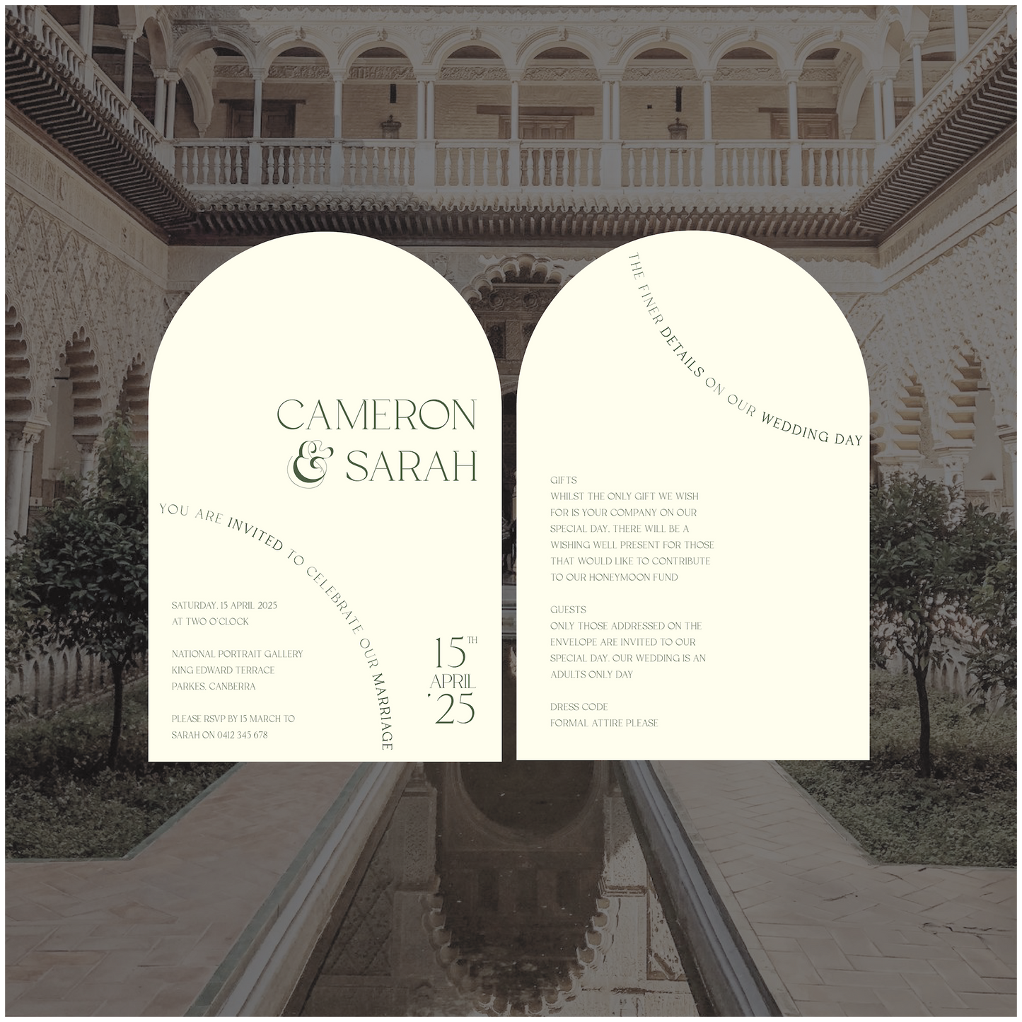 Seville Single Invitation