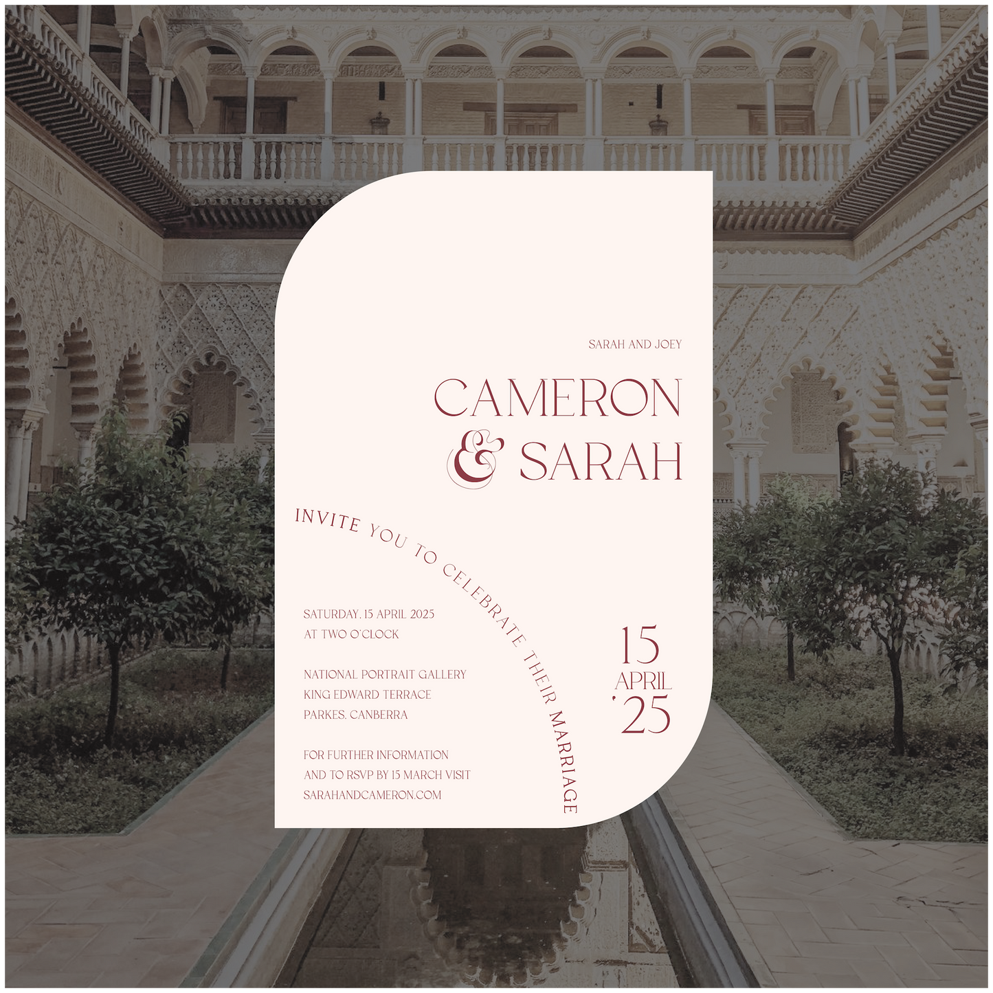 Seville Single Invitation