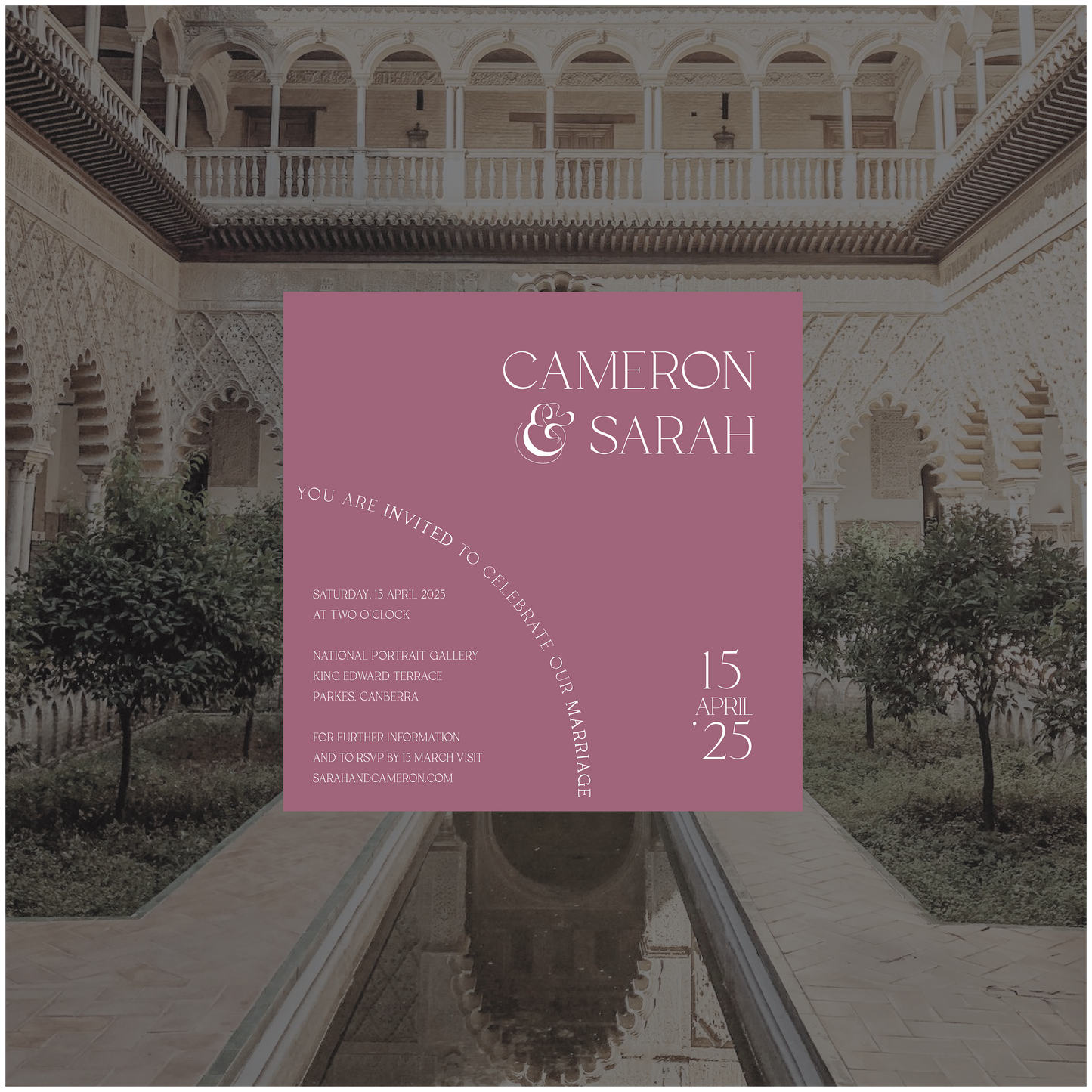 Seville Single Invitation