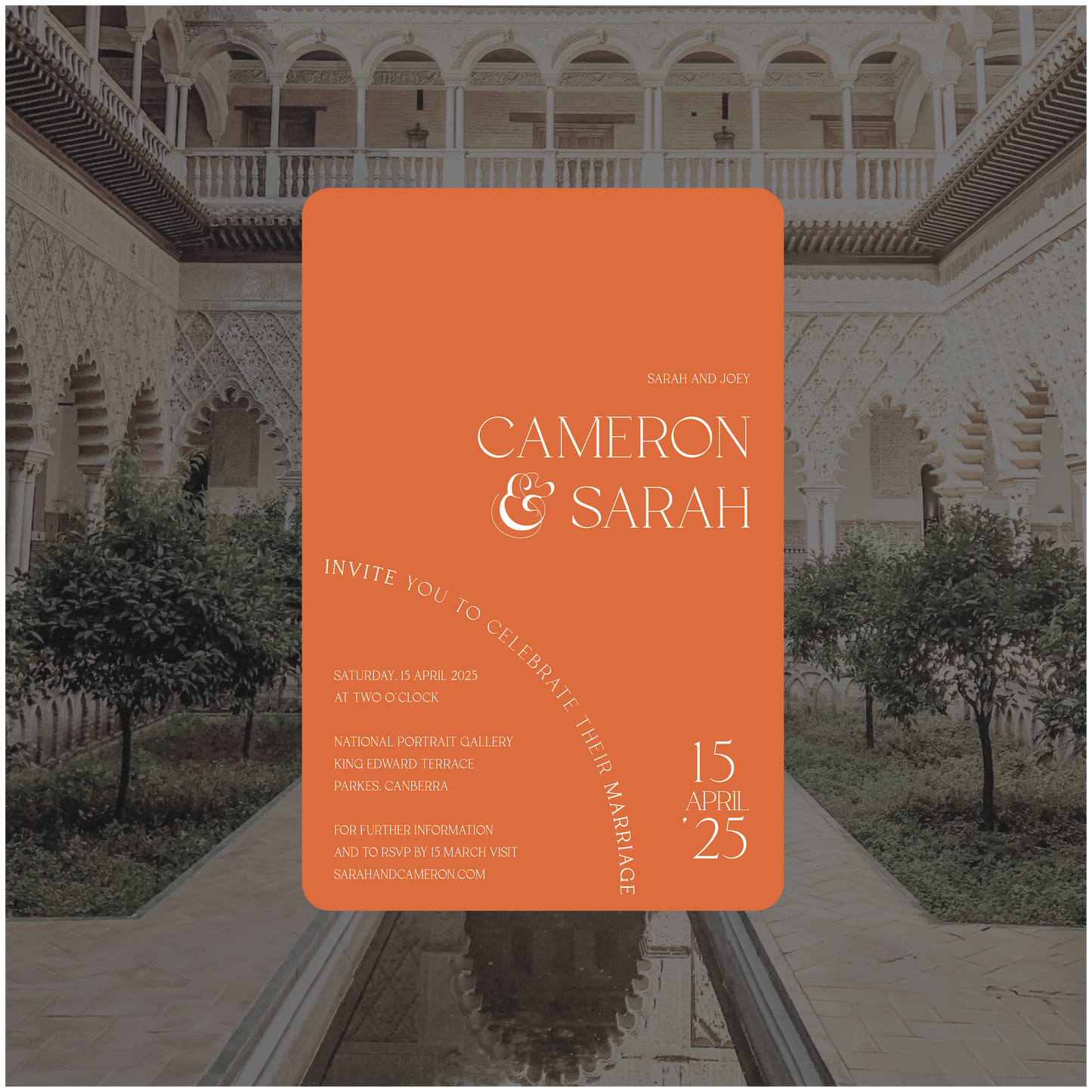 Seville Single Invitation