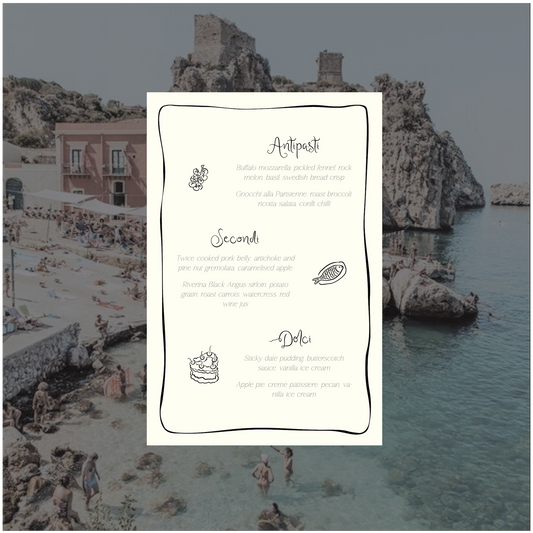 Sicily Menu