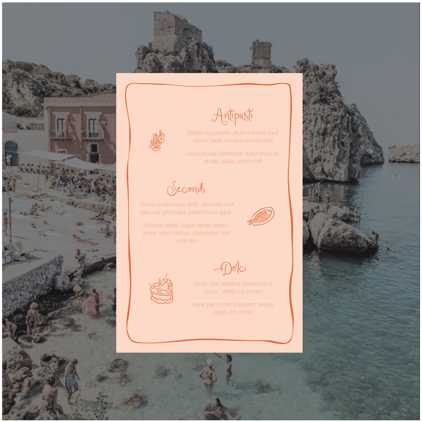 Sicily Menu