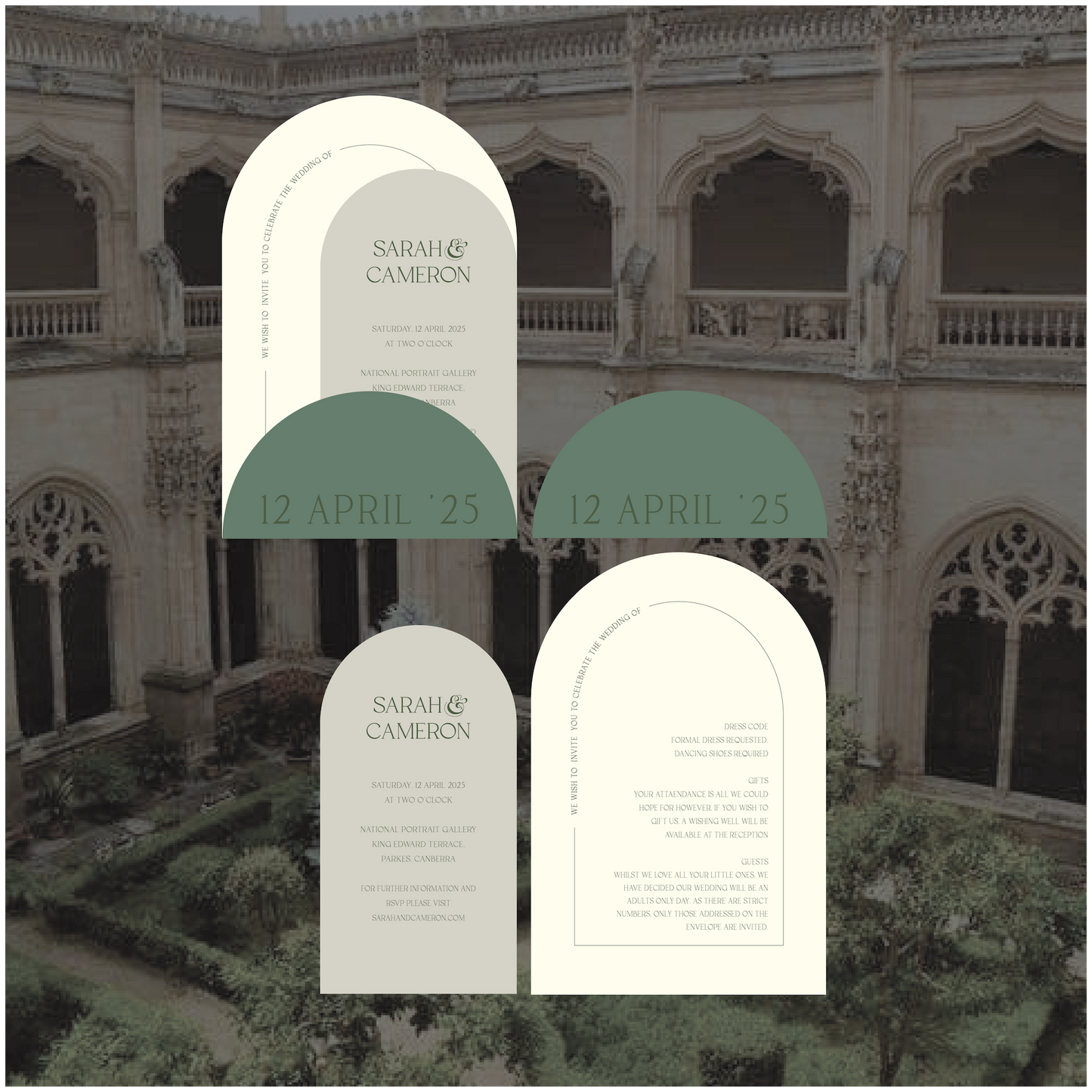 Toledo Stacked Invitation