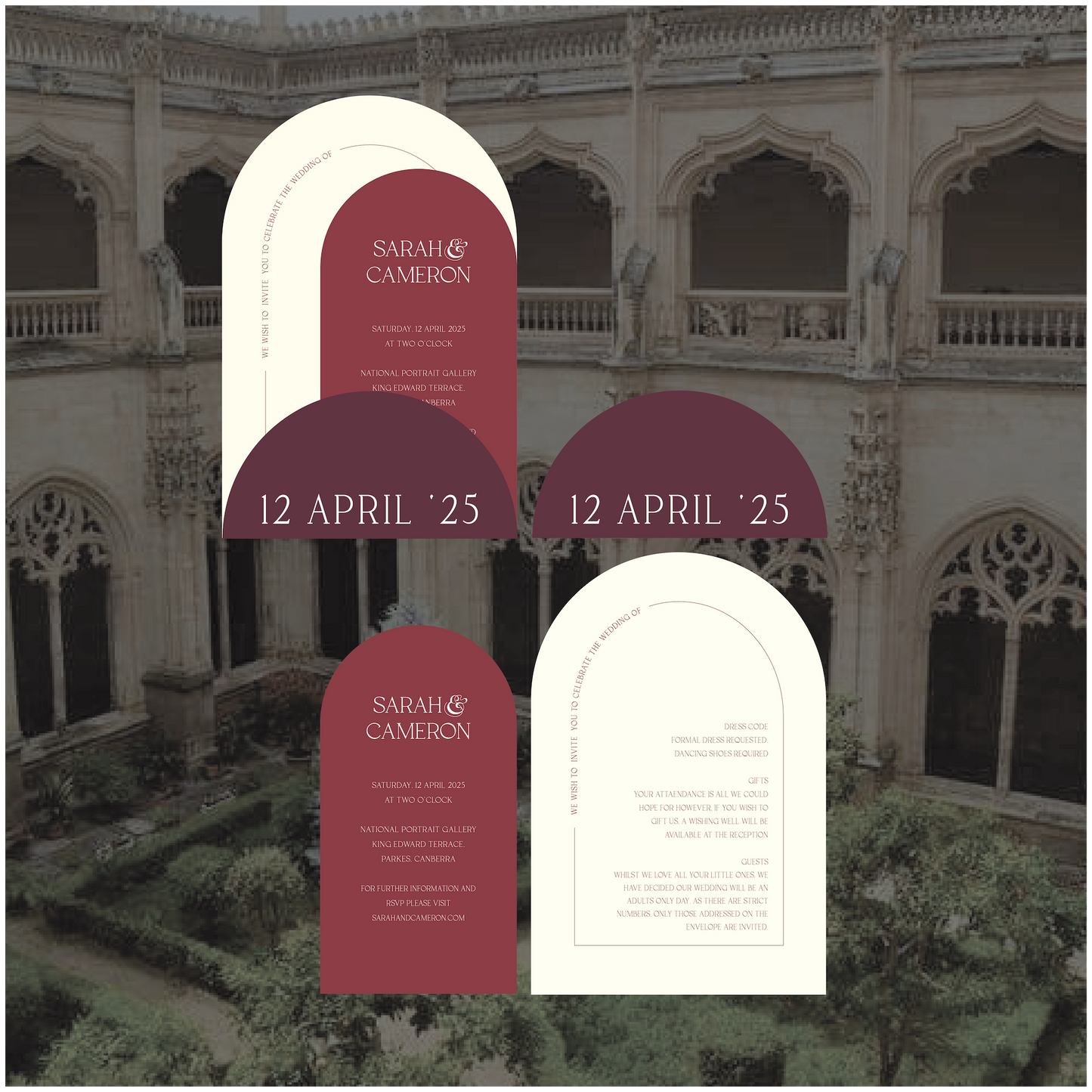 Toledo Stacked Invitation