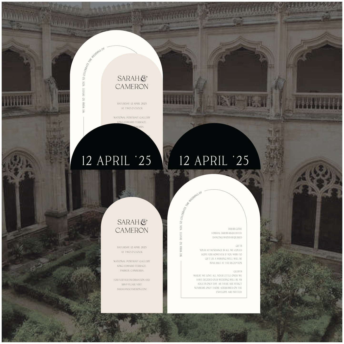 Toledo Stacked Invitation