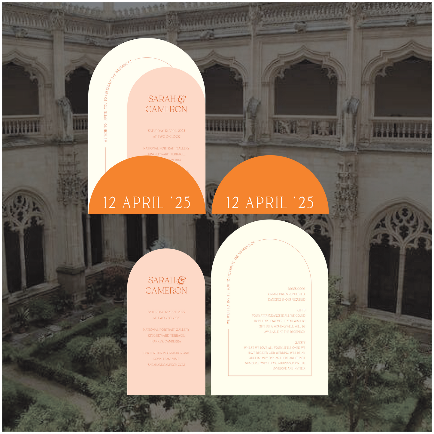 Toledo Stacked Invitation