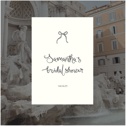 Trevi Fountain Event Welcome Sign