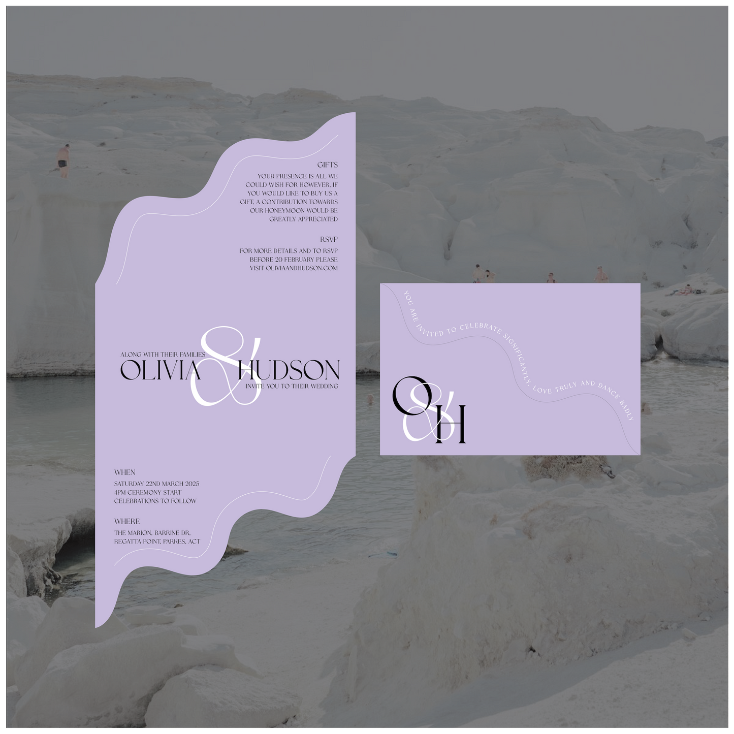 Tripoli Folded Invitation