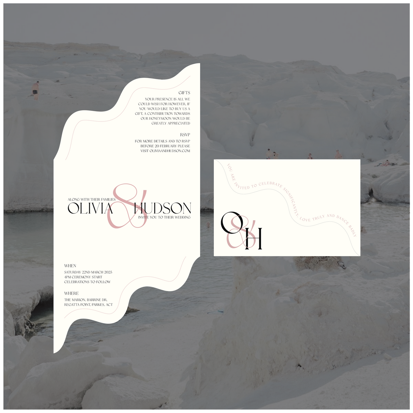 Tripoli Folded Invitation