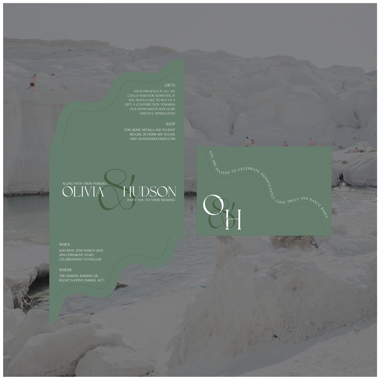 Tripoli Folded Invitation