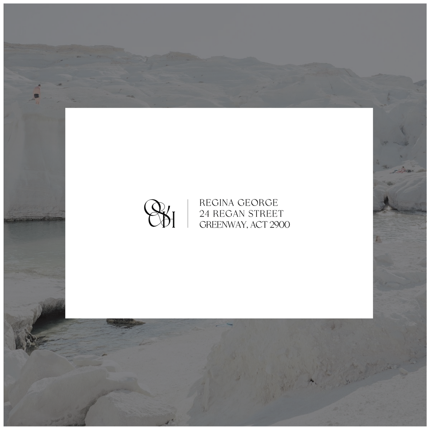 Tripoli Folded Invitation