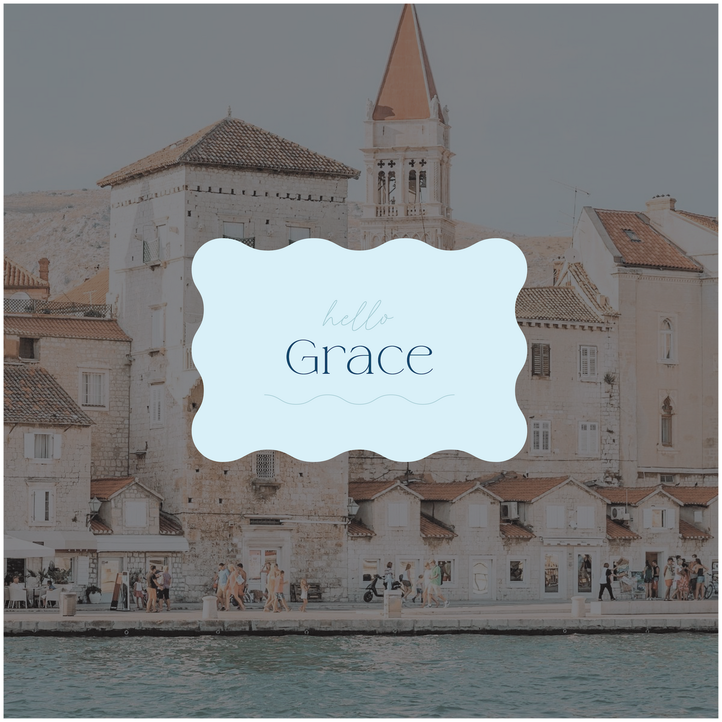 Trogir Place card
