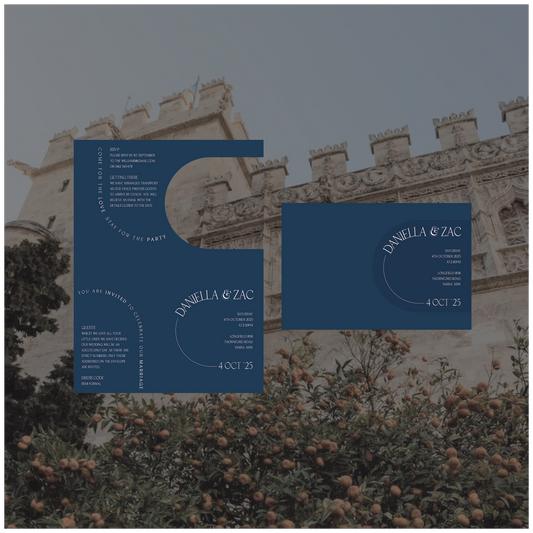 Valencia Folded Invitation