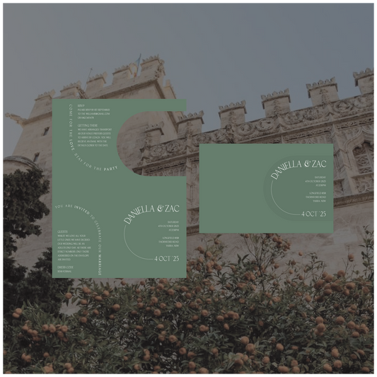 Valencia Folded Invitation